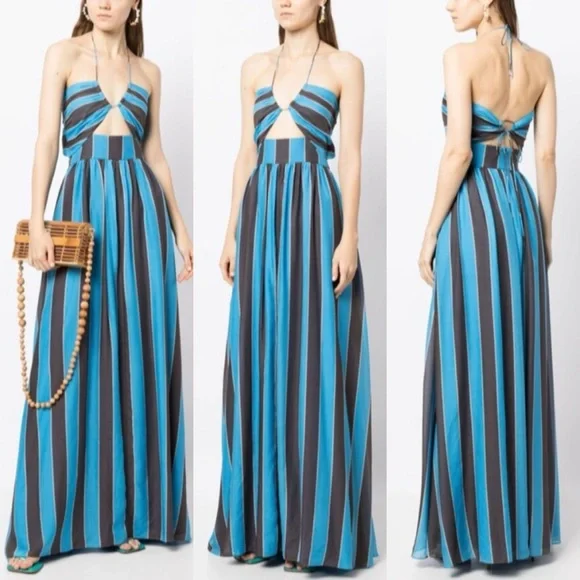 Rebecca Vallance Micaela Halter Maxi Dress in Size US 6 - Picture 3 of 11
